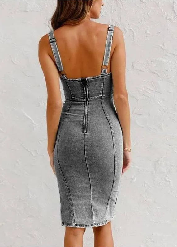 Jacky | Elegantes Jeanskleid