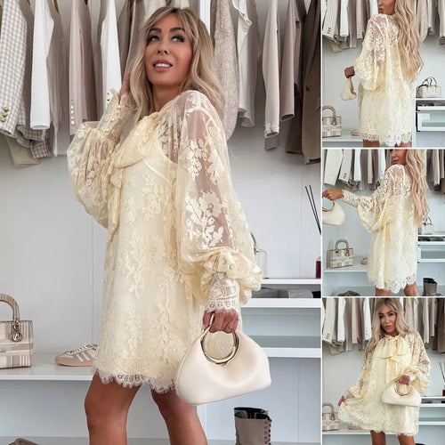 Aria | Minikleid mit Schleifen-Ausschnitt