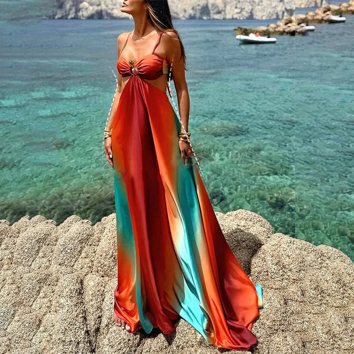 Livia – Sonnenuntergangs-Maxi-Kleid