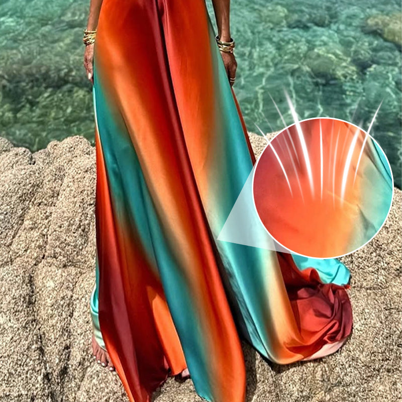 Livia – Sonnenuntergangs-Maxi-Kleid