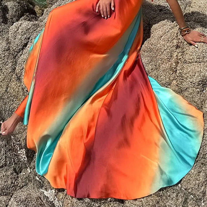 Livia – Sonnenuntergangs-Maxi-Kleid
