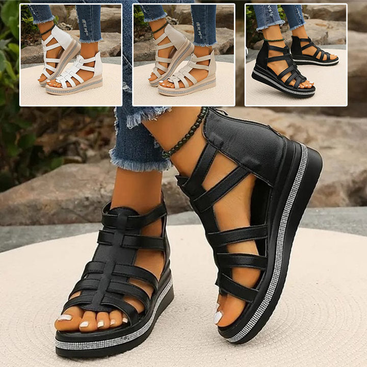 Wedge™ | Sandalen mit Strassdekoration