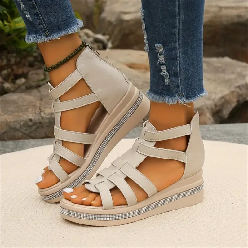 Wedge™ | Sandalen mit Strassdekoration