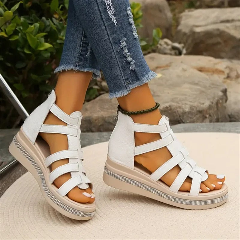 Wedge™ | Sandalen mit Strassdekoration