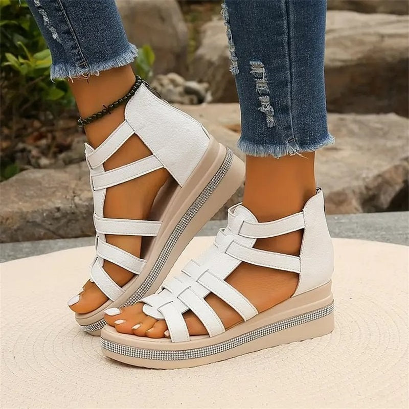 Wedge™ | Sandalen mit Strassdekoration