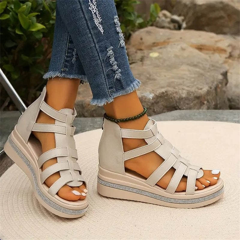Wedge™ | Sandalen mit Strassdekoration