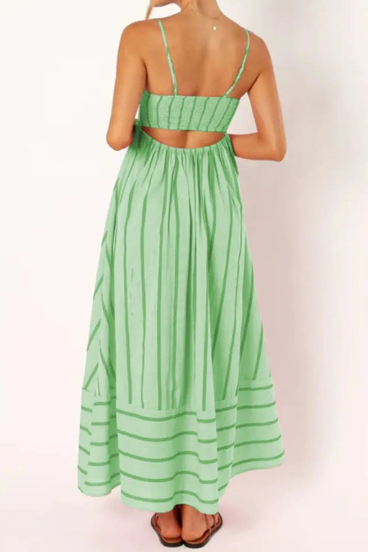 Valli™ | Schulterfreies Maxikleid mit Blumenmuster
