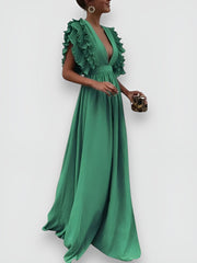 Ginevra – Kleid mit V-Ausschnitt