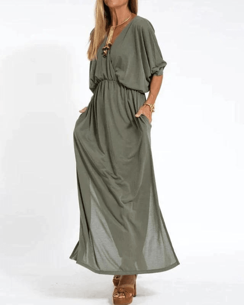 Fenetia Cozy Elegant Maxi Dress