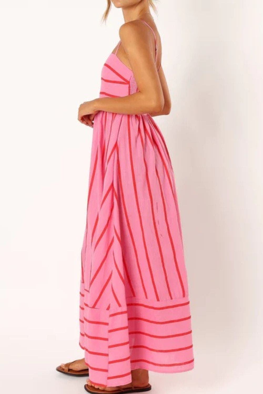 Valli™ | Schulterfreies Maxikleid mit Blumenmuster