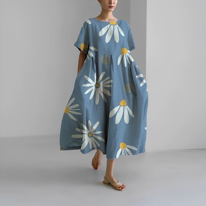 Ceryn™ | Graziöses Kleid mit Blumenmotiv