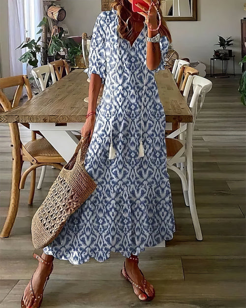 Élodie Casual Bohemian Comfort Dress
