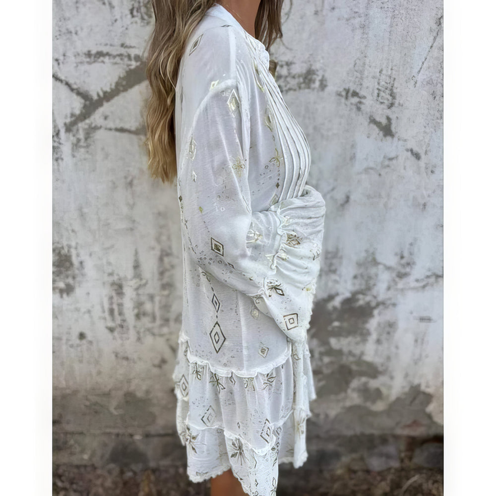 Mara | Trendiges Mini-Kleid mit langen Ärmeln