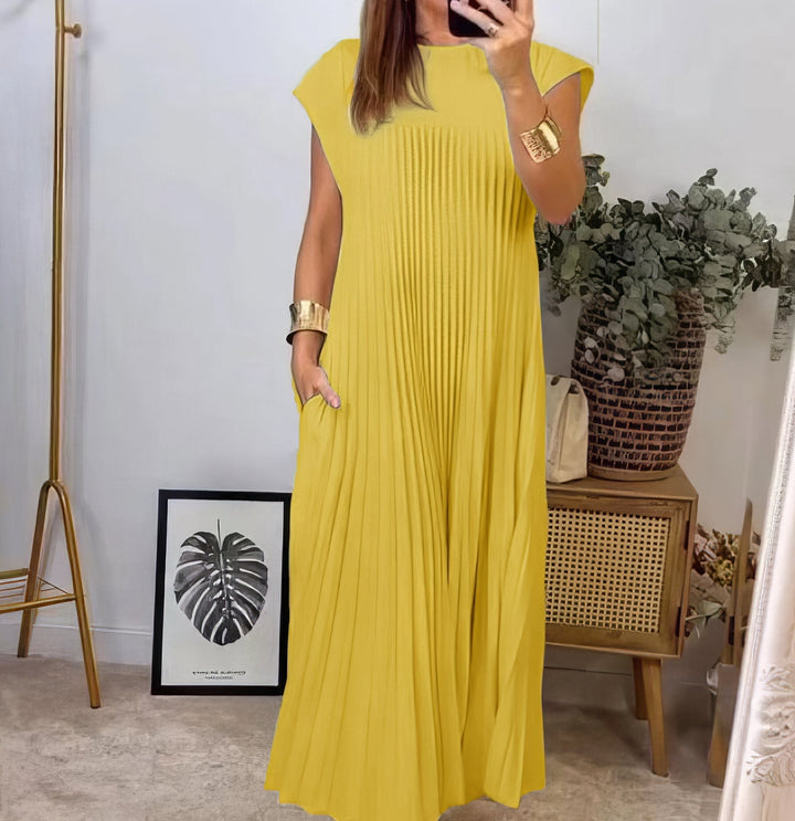ELEONORA | Ärmeloses Plisseekleid, elegant und zeitlos