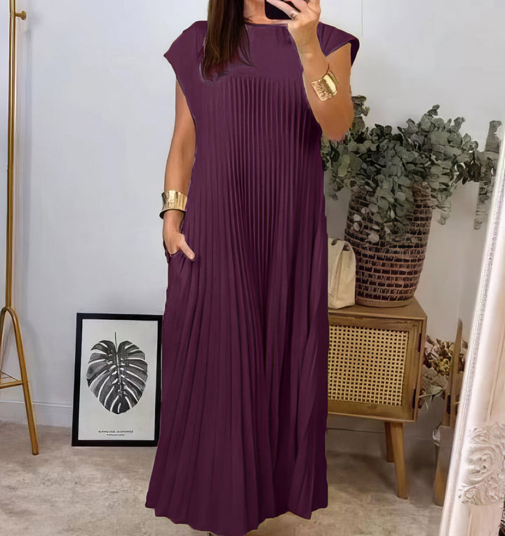 ELEONORA | Ärmeloses Plisseekleid, elegant und zeitlos