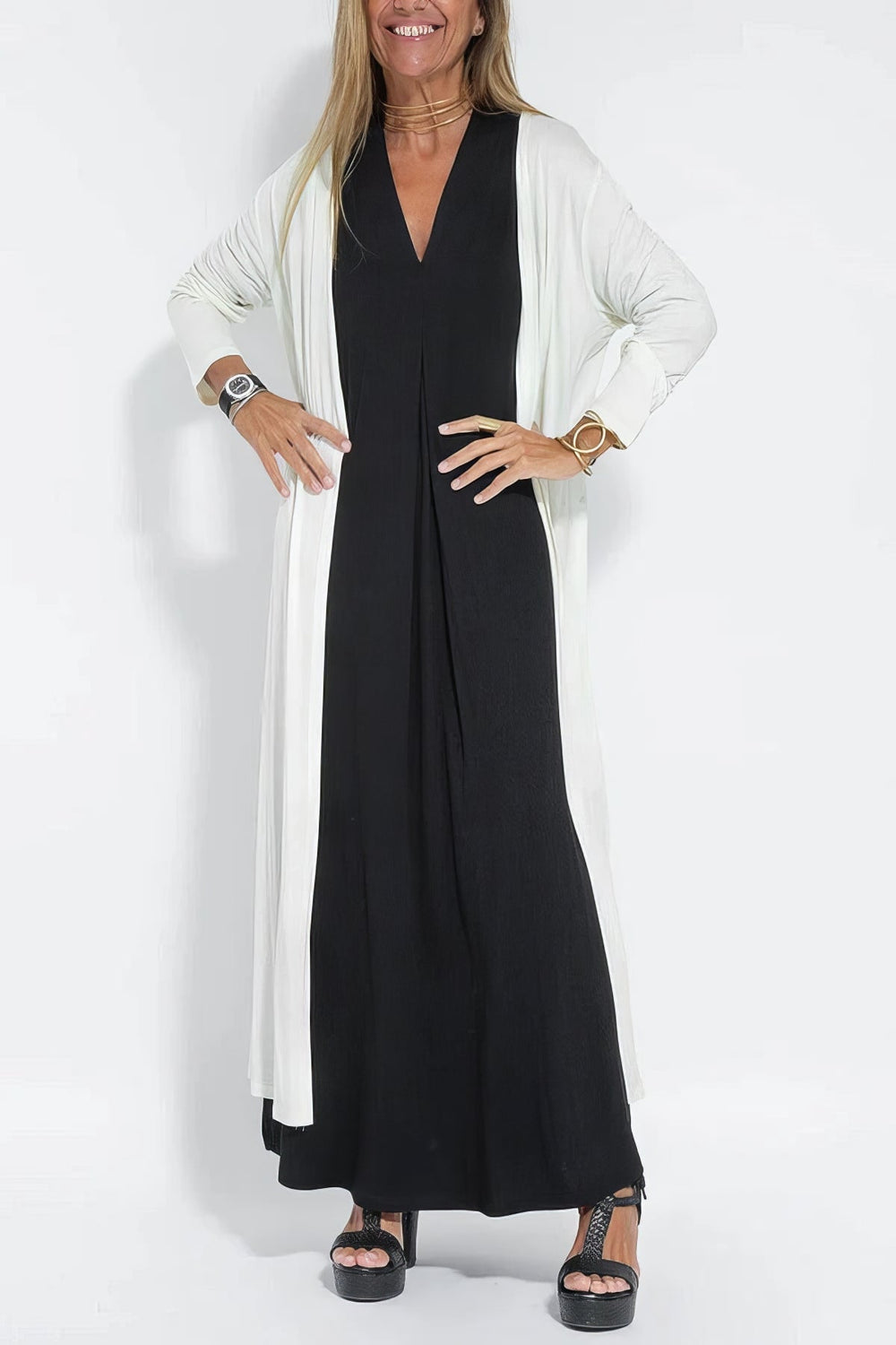 Claire | Elegantes langes Kleid