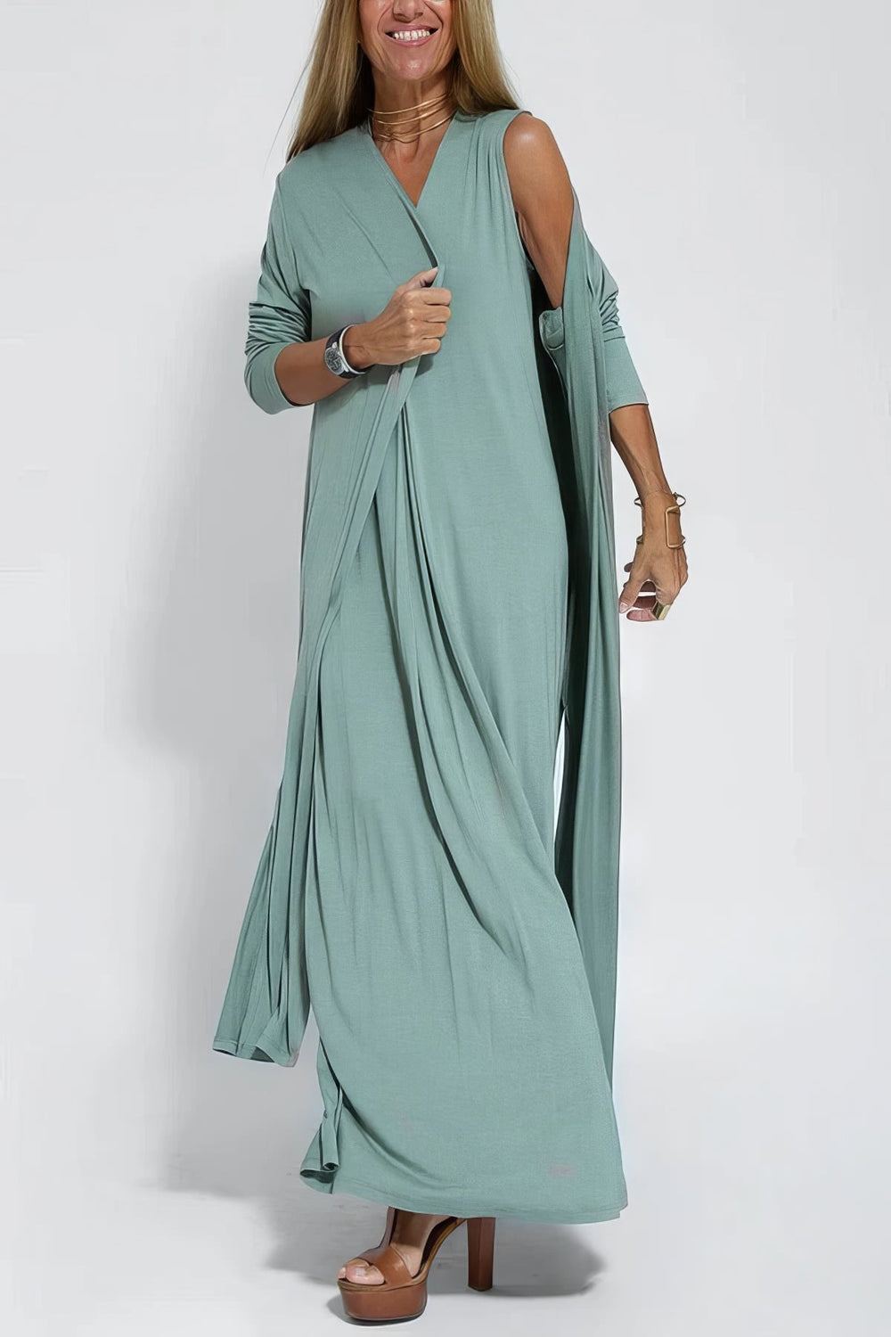 Claire | Elegantes langes Kleid