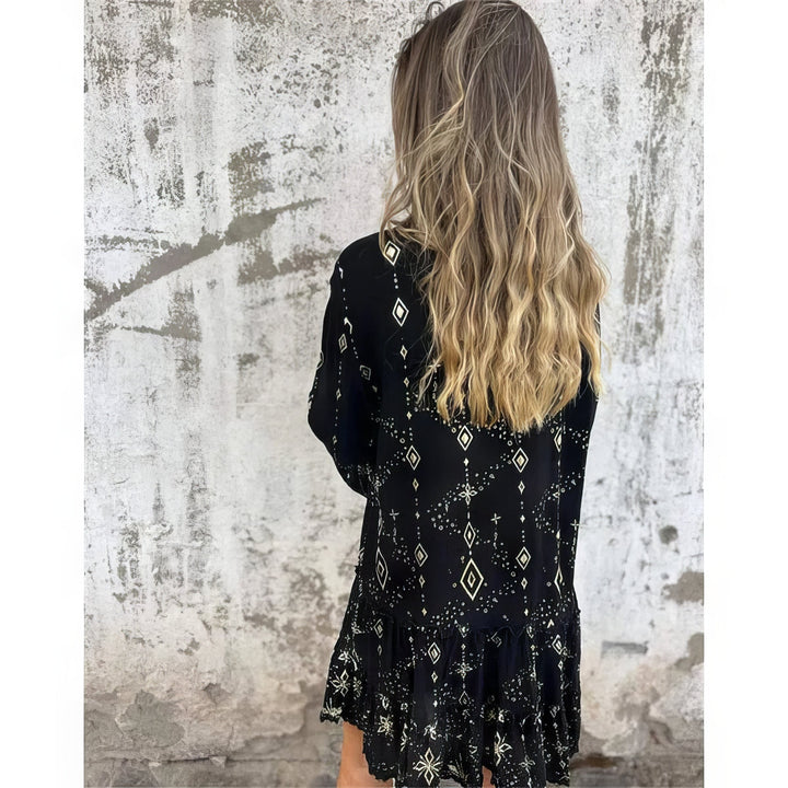 Mara – Trendiges Mini-Kleid mit langen Ärmeln