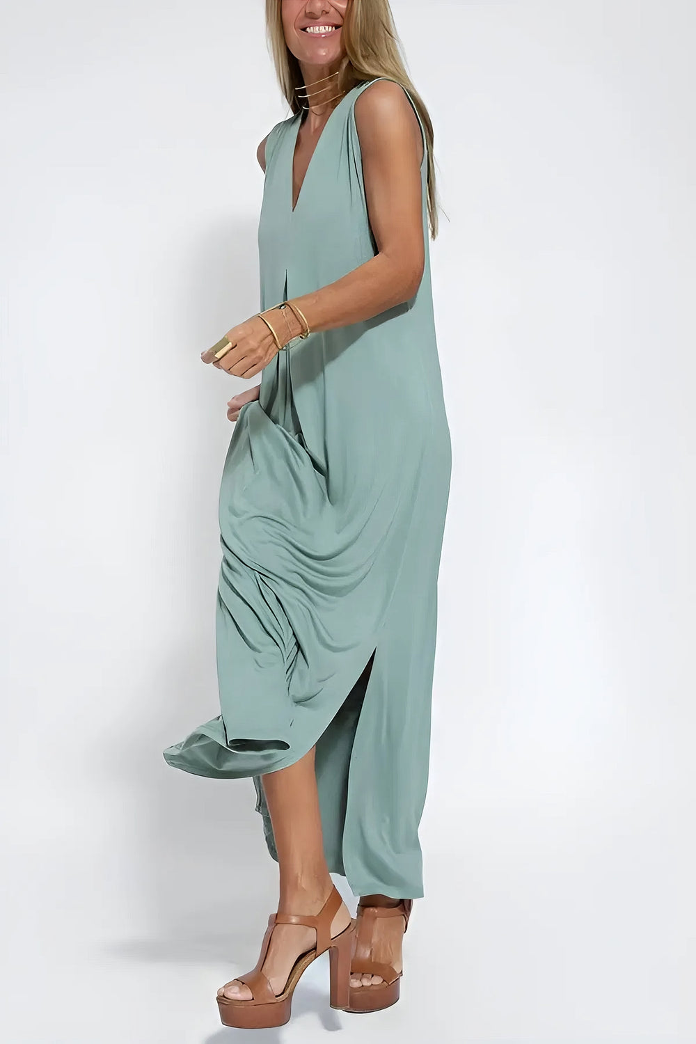 Elise | Elegantes Langes Kleid mit Passendem Cardigan als Geschenk