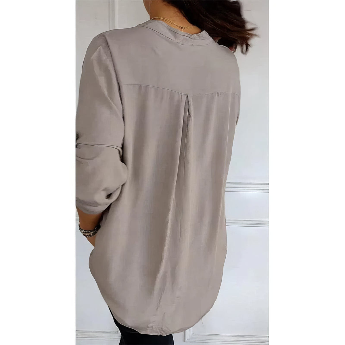 LUCIE | Patchwork-Top mit Pailletten, Glänzend und Elegant