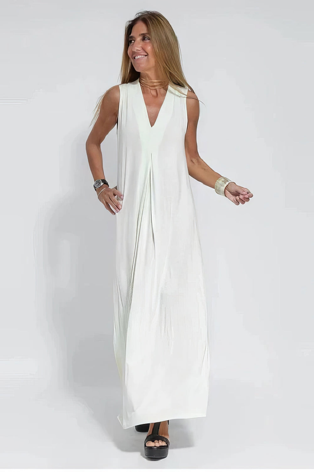 Elise | Elegantes Langes Kleid mit Passendem Cardigan als Geschenk
