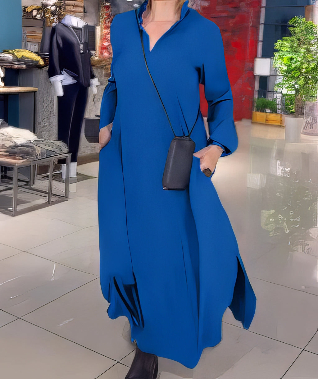 Claudia | Elastisches Langes Kleid, elegant und modisch