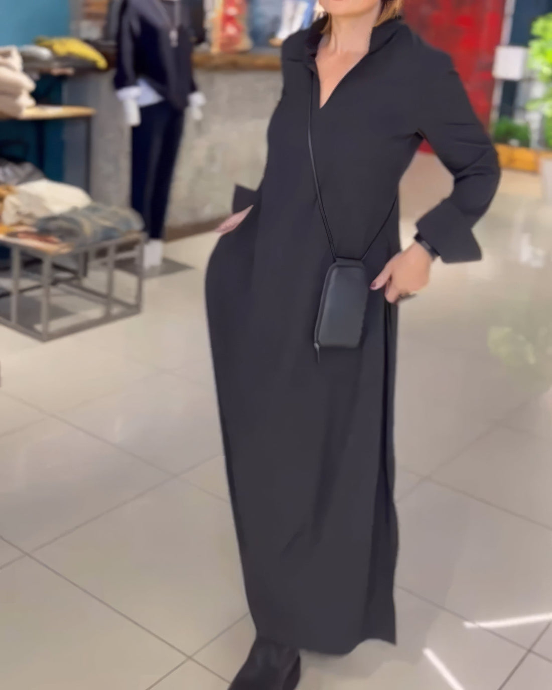 CLAUDIA | Elastisches Langes Kleid, elegant und modisch