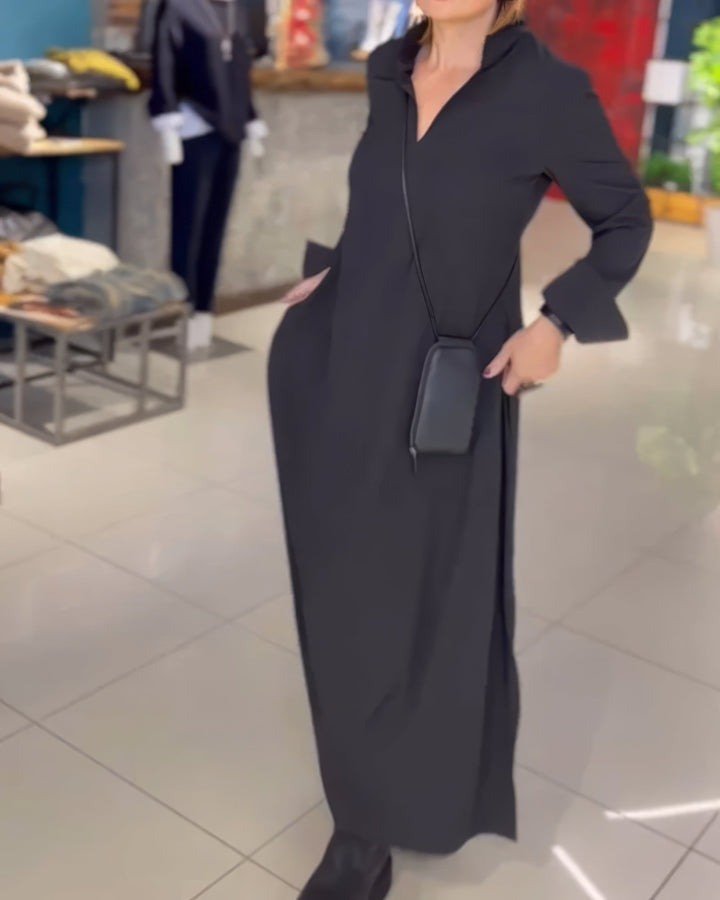 Claudia | Elastisches Langes Kleid, elegant und modisch