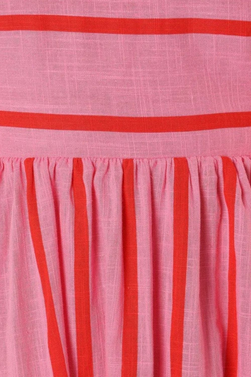 Valli™ | Schulterfreies Maxikleid mit Blumenmuster