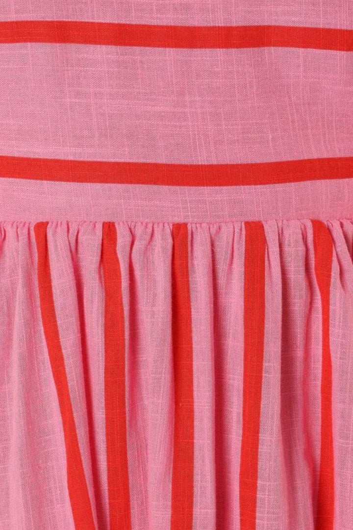 Valli™ | Schulterfreies Maxikleid mit Blumenmuster